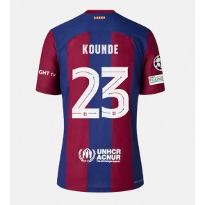 Barcelona Jules Kounde #23 Hjemmebanetrøje 2023-24 Kort ærmer